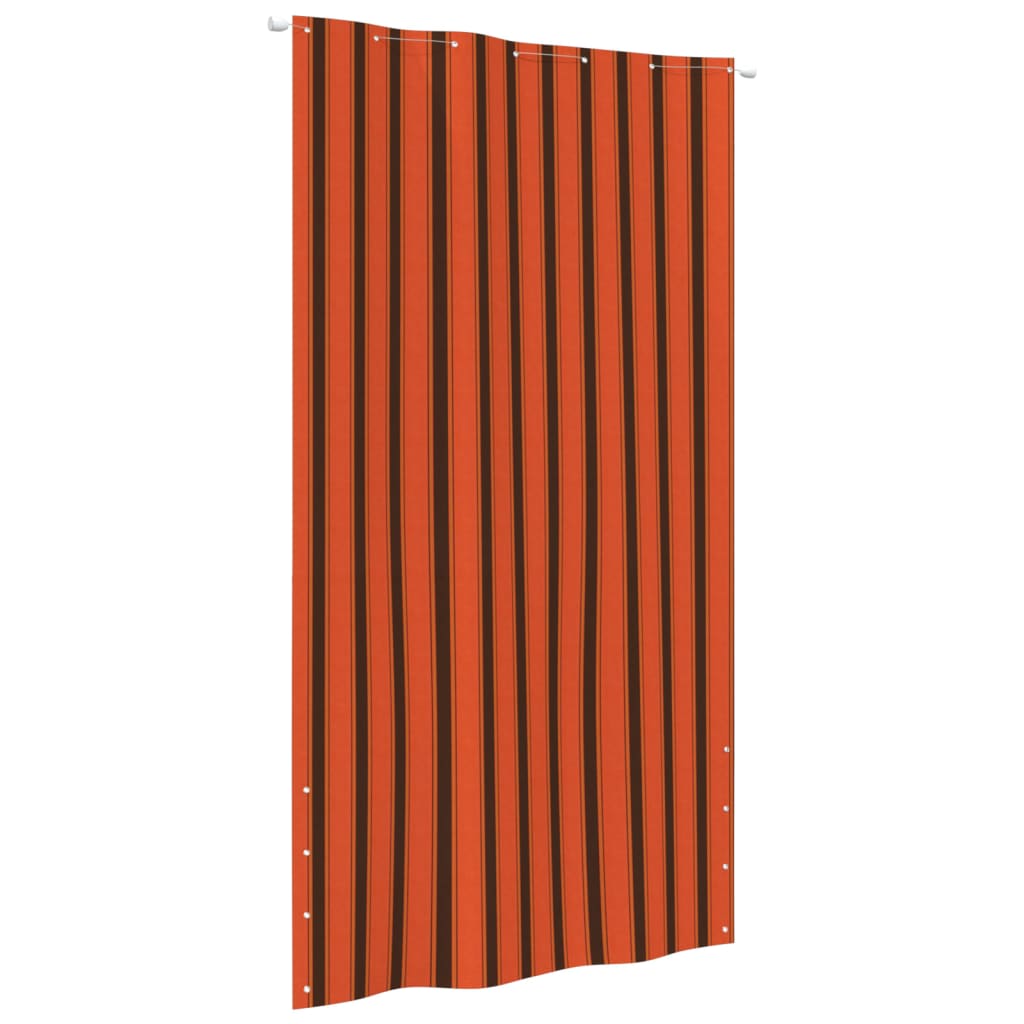 Écran de balcon Vidaxl 140x240 cm Oxford tissu orange et marron