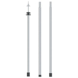 Vidaxl Luifelstok Teleskope 102-260 cm Aluminium