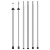 Vidaxl Laifel Sticks 2 PC Telescopic 102-260 cm Aluminium