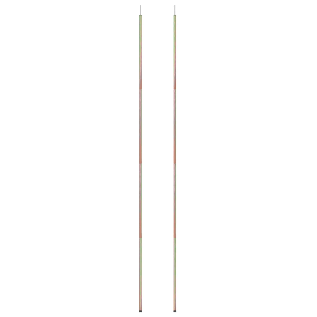 Vidaxl Sunset Poles 2 St. 200 cm galvanisert stål