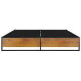 Vidaxl bedframe metaal zwart 140x200 cm