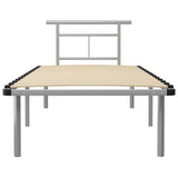 Vidaxl bedframe metaal grijs 90x200 cm