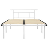 Vidaxl bedframe metaal wit 120x200 cm
