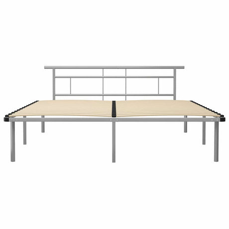 Vidaxl bedframe metaal grijs 200x200 cm