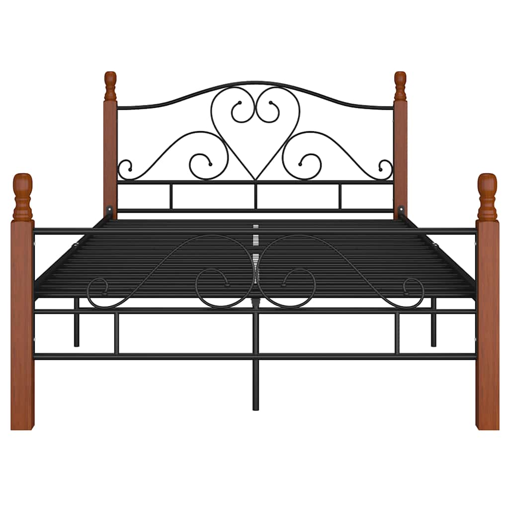 Vidaxl bedframe metaal zwart 120x200 cm