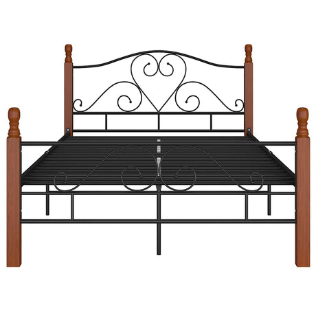 Vidaxl bedframe metaal zwart 120x200 cm