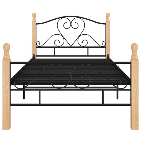 Vidaxl bedframe metaal zwart 100x200 cm