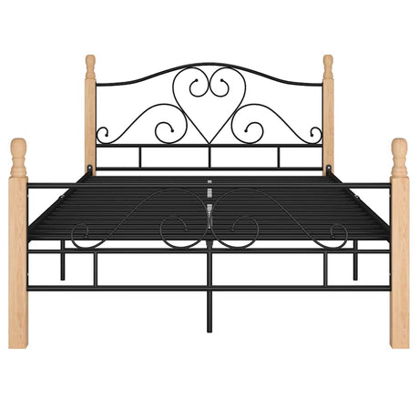 Vidaxl bedframe metaal zwart 120x200 cm