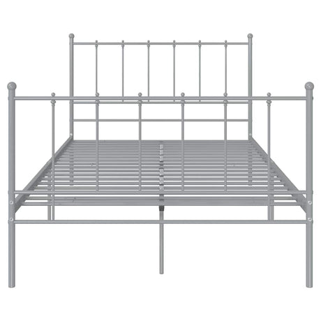 Vidaxl bedframe metaal grijs 120x200 cm