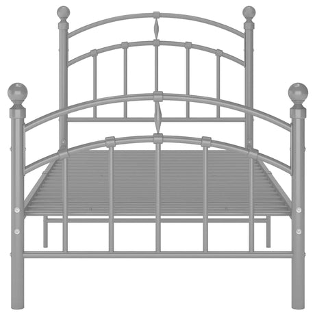 Vidaxl bedframe metaal grijs 100x200 cm