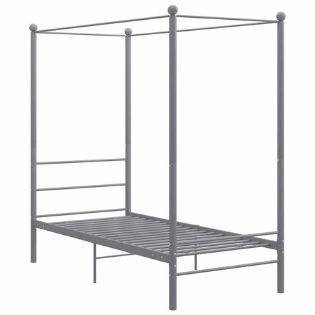 Vidaxl hemelbedframe metaal grijs 90x200 cm