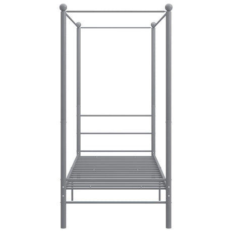 Vidaxl hemelbedframe metaal grijs 90x200 cm
