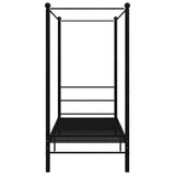 Vidaxl hemelbedframe metaal zwart 100x200 cm