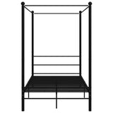 Vidaxl hemelbedframe metaal zwart 120x200 cm