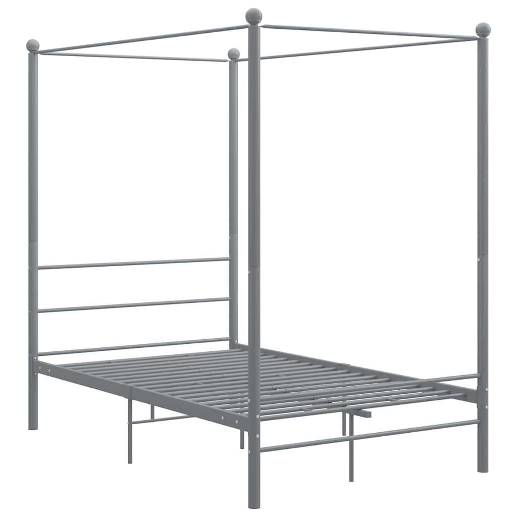 Vidaxl hemelbedframe metaal grijs 120x200 cm