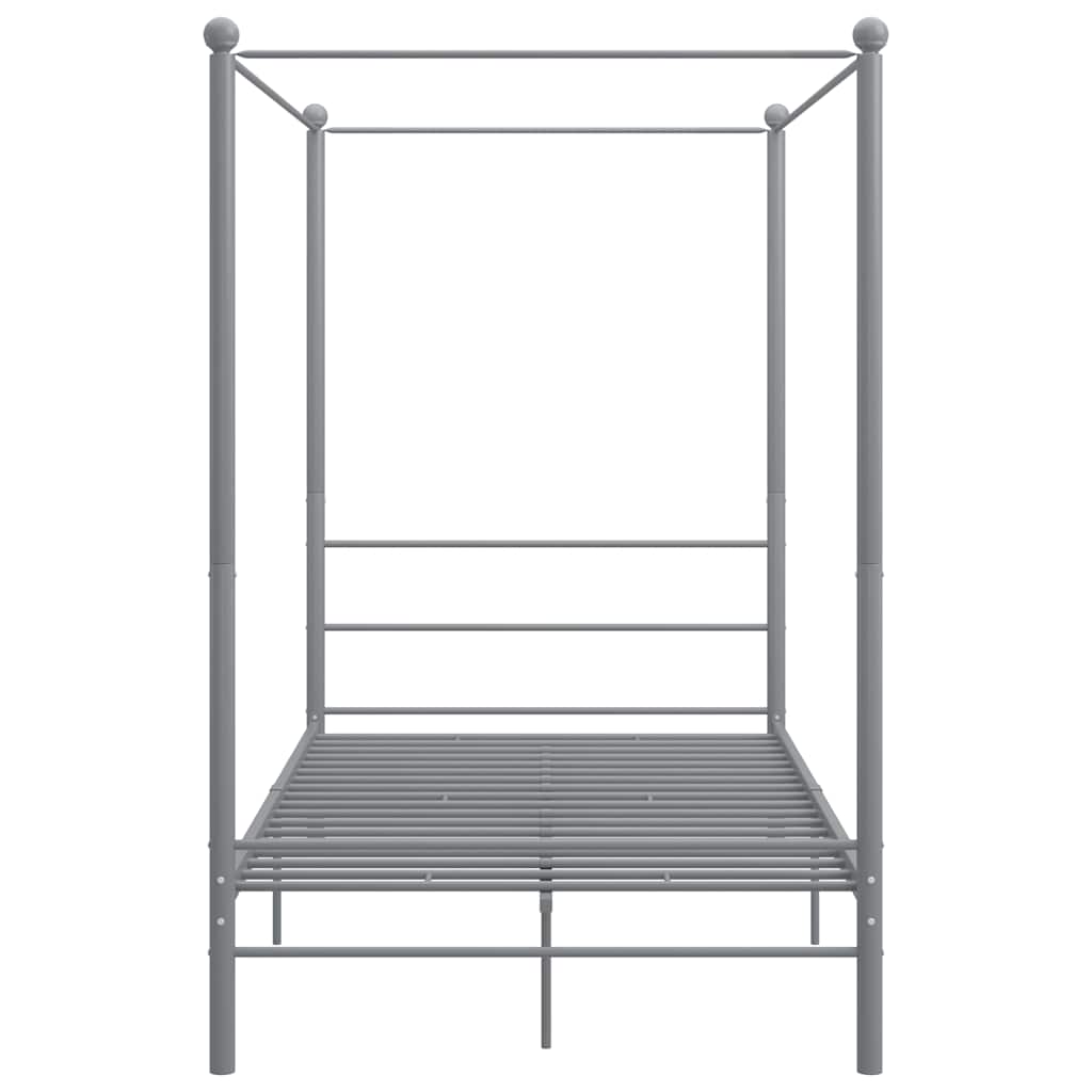Vidaxl hemelbedframe metaal grijs 120x200 cm