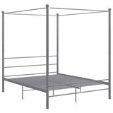 Vidaxl hemelbedframe metaal grijs 160x200 cm