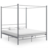Vidaxl hemelbedframe metaal grijs 180x200 cm
