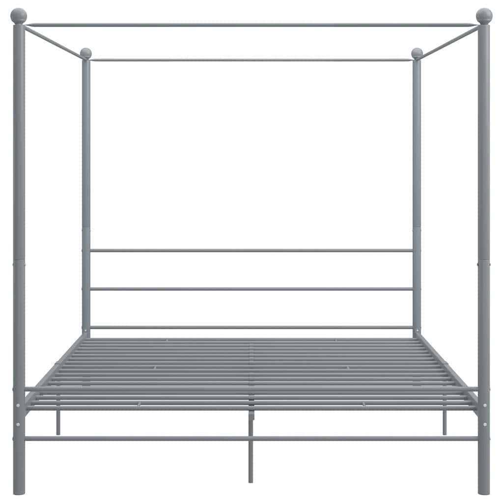 Vidaxl hemelbedframe metaal grijs 180x200 cm