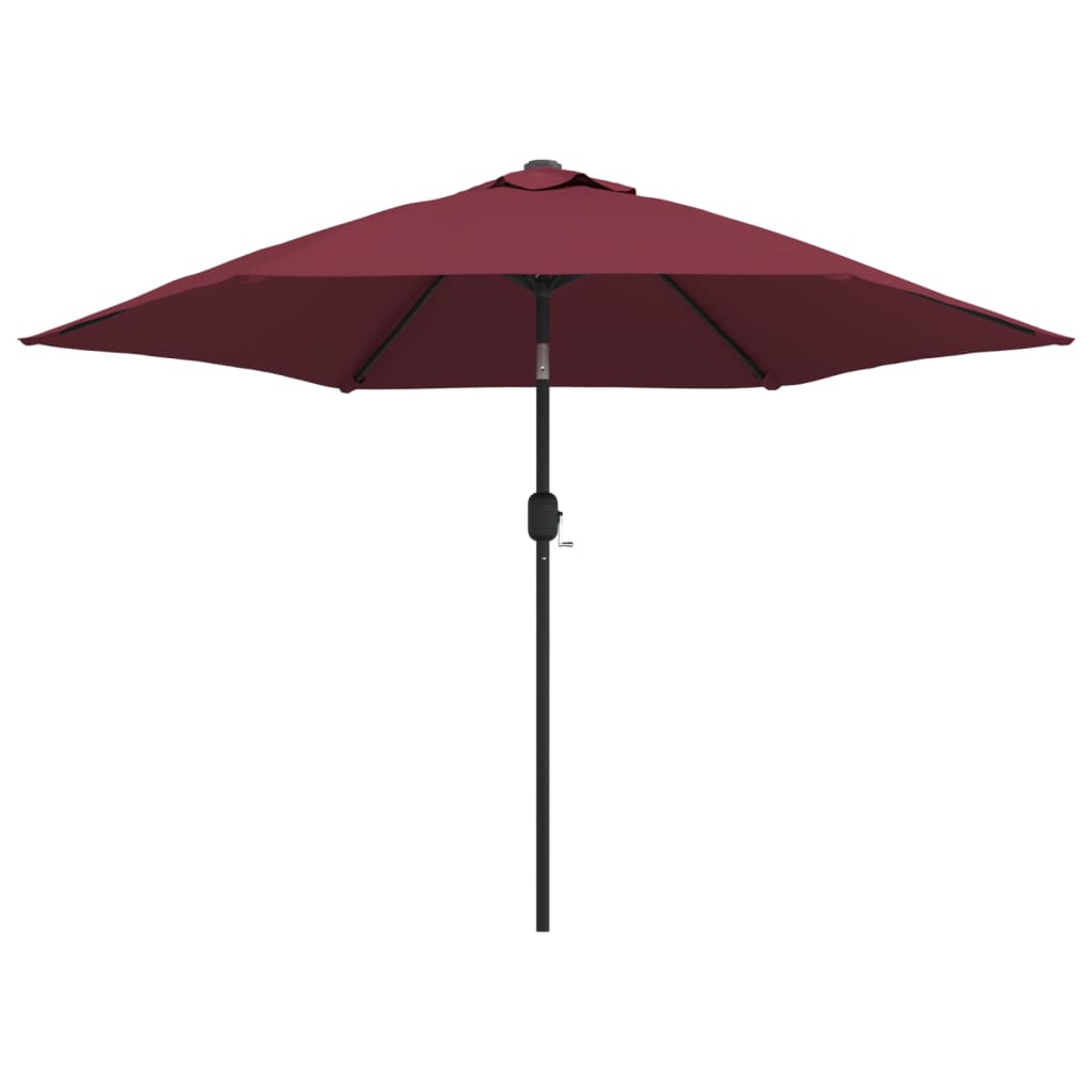 VIDAXL -Parasol mit Metallpol 300 cm Bordeaux Rot