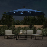 Vidaxl schwimmendes Parasol mit LED -Beleuchtung 350 cm Azure Blau