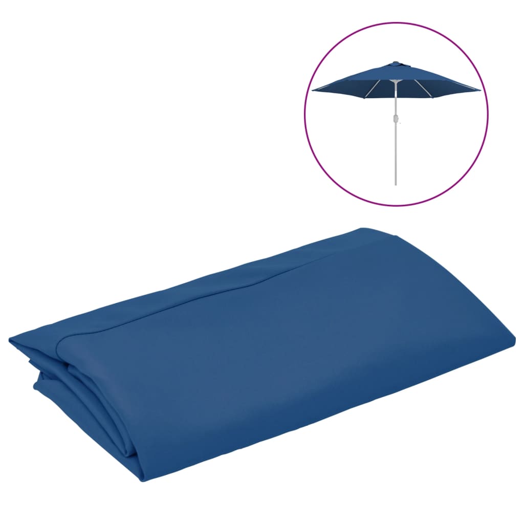 Vidaxl ersättare för parasol 300 cm azurblå