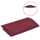 Vidaxl Ersatztuch für Parasol 300 cm Burgunderrot