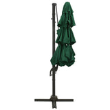 Vidaxl Parasol 4-Schicht mit Aluminiumpol 3x3 m Grün