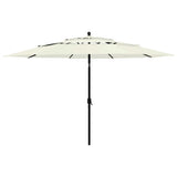 Vidaxl Parasol 3-Schicht mit Aluminiumpol 3,5 m sandfarben