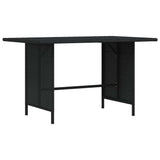 Vidaxl tuintafel 110x70x65 cm poly rattan zwart