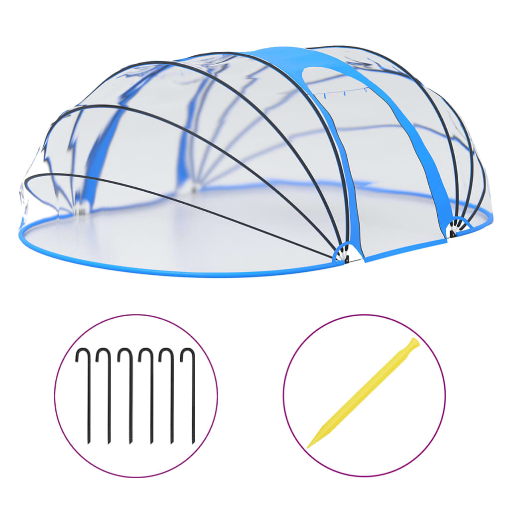 Vidaxl Schwimmbad Regenschirm Oval 530x410x205 cm