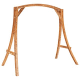 Vidaxl Ramp Frame Solid Bent Wood med teak efterbehandling