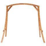 Vidaxl Ramp Frame Solid Bent Wood med teak efterbehandling