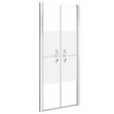 VIDAXL -Duschtür 76x190 cm ESG Halfmat