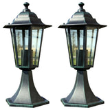 Vidaxl Garden Lamps 2 St. Aluminium Dark Green Black