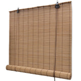 Vidaxl Roller Blinds 2 PCS 100x160 cm Bamboo Brown