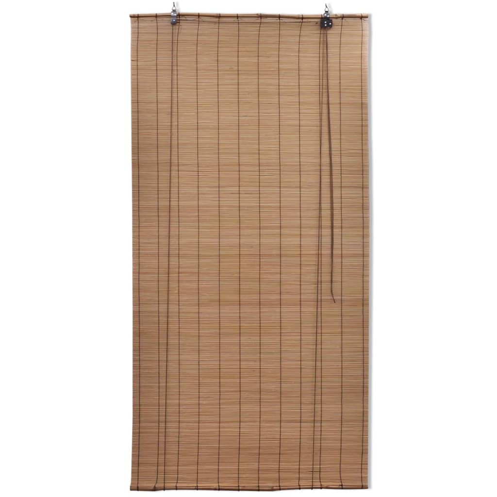 Vidaxl Roller blinds 2 pcs 120x220 cm bamboo brown