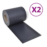 Pantallas de privacidad Vidaxl 2 ST 70X0.19 M PVC Dark Grey