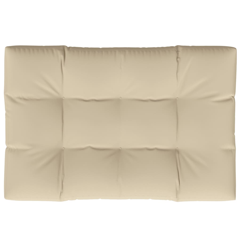 Vidaxl Pallet Cushion 120x80x12 cm tyg beige