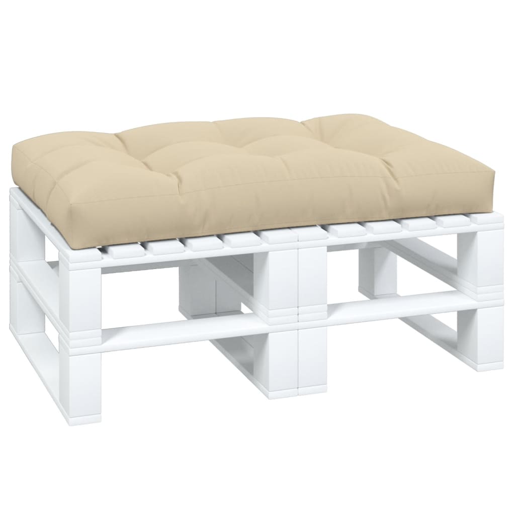 Vidaxl Pallet Cushion 120x80x12 cm tyg beige