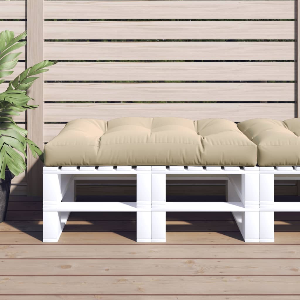 Vidaxl Pallet Cushion 120x80x12 cm tyg beige