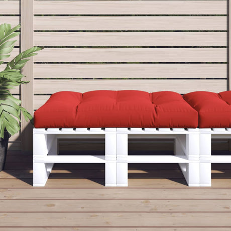 VIDAXL -Palettenkissen 120x80x12 cm Stoff rot