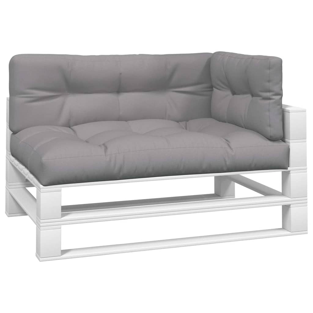 Vidaxl Palettenkissen 3 St. Stoff grau