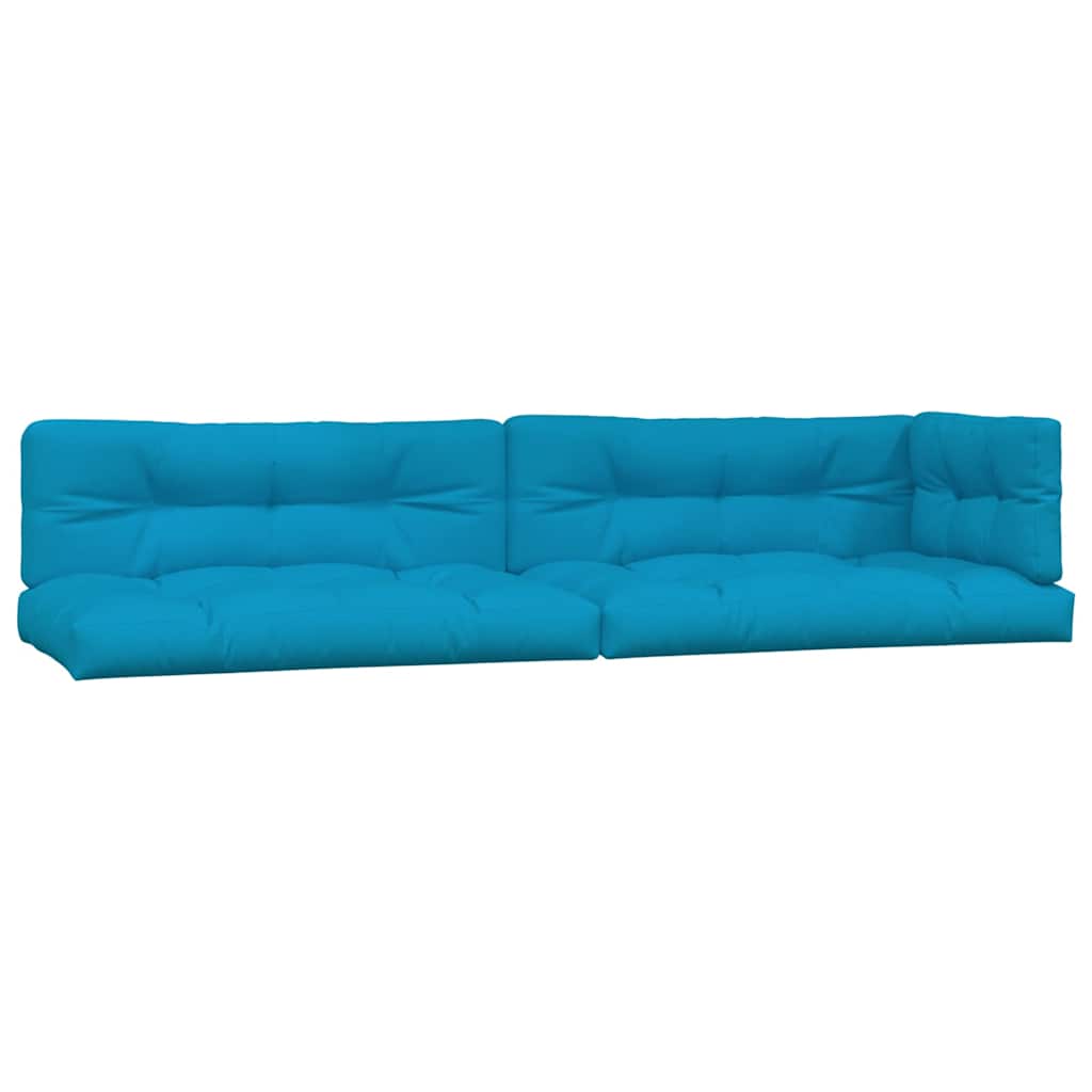 Vidaxl Palettenkissen 5 St. Stoff blau