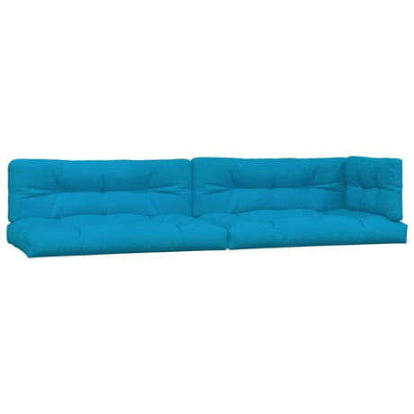 Vidaxl Palettenkissen 5 St. Stoff blau
