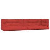 Vidaxl Palettenkissen 5 St. Stoff rot