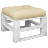 VidaXL Palettenkissen 58x58x10 cm Stoff beige