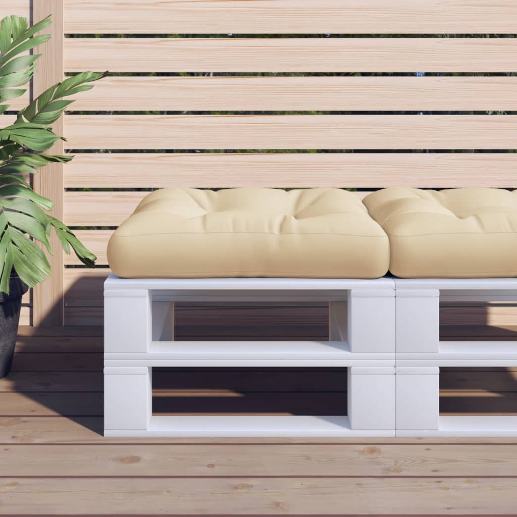 VidaXL Palettenkissen 58x58x10 cm Stoff beige