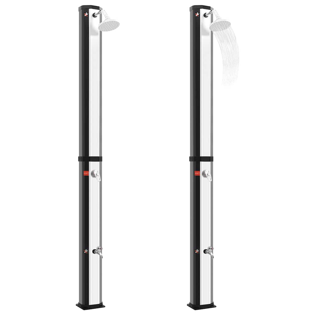 Vidaxl Outdoor -Dusch -Solar mit Duschkopf und Tap 35 l