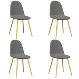 Vidaxl eetkamerstoelen 4 st fluweel lichtgrijs
